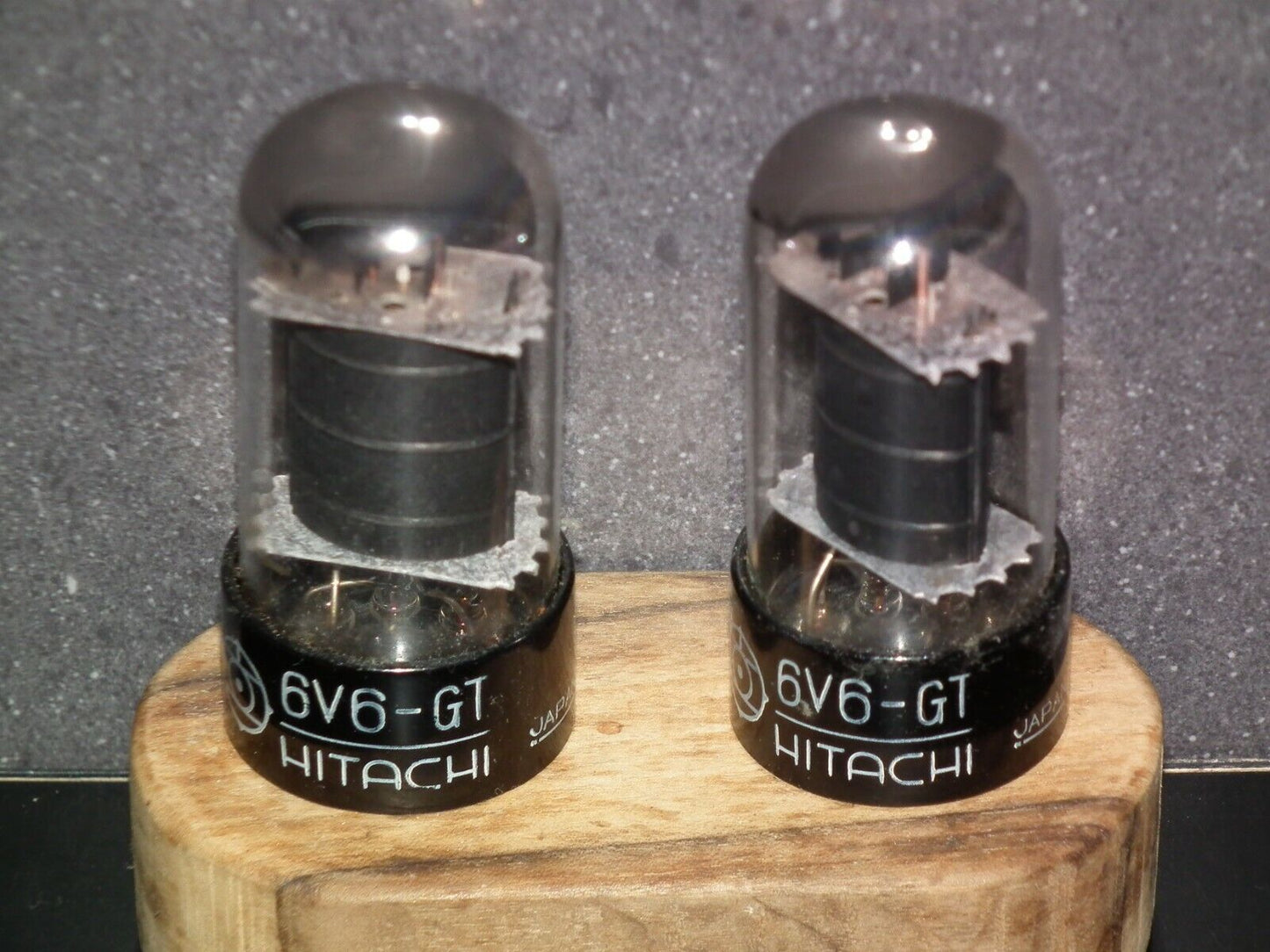 Matched Pair 6V6GT HITACHI Japan USED tested NOS Great Sounding 6V6-GT