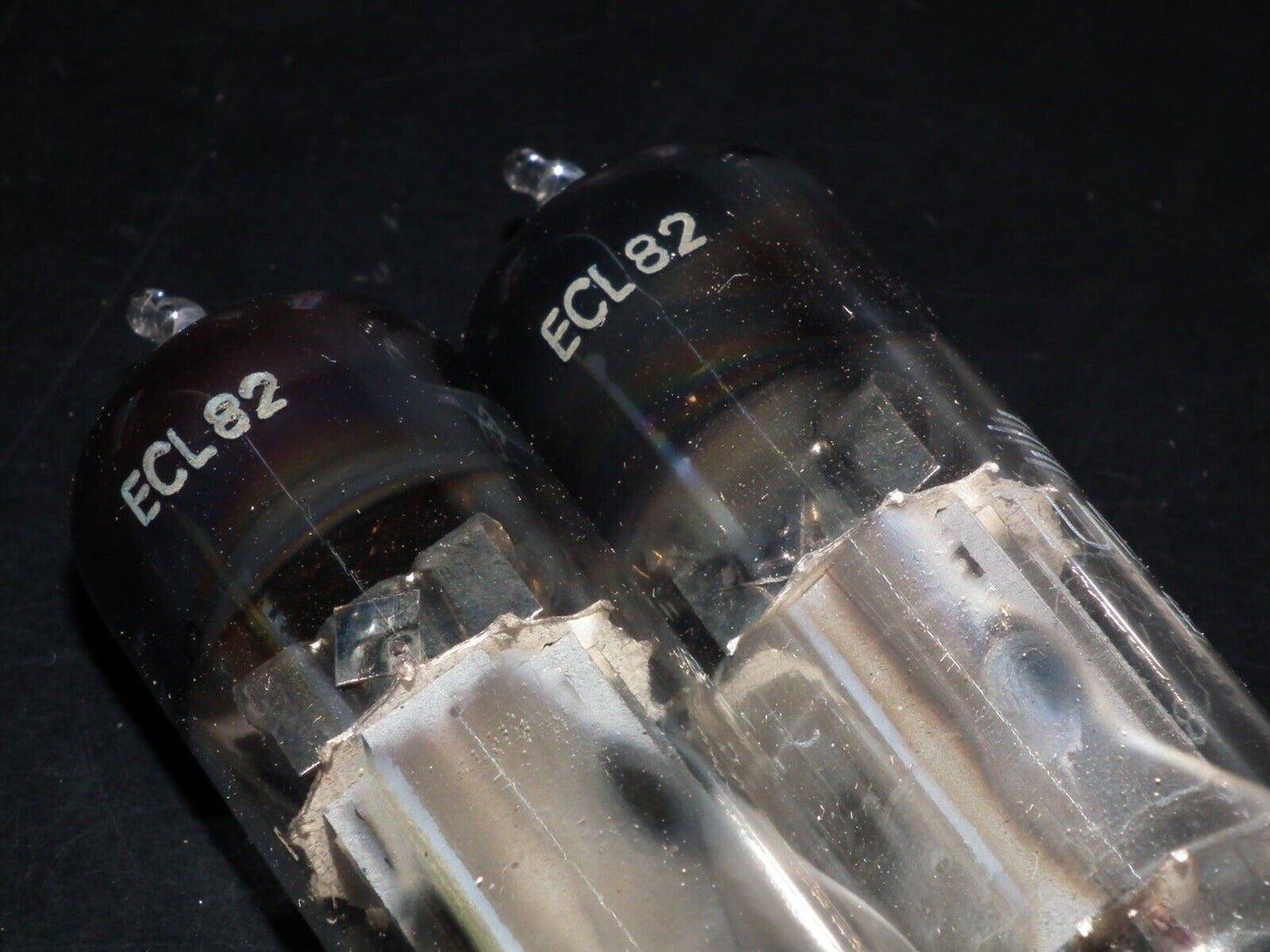 Platinum Matched Pair ECL82 Tungsram 6BM8 NOS Foil Getter