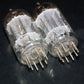 5963 Sylvania Gold 12AU7 ECC82 NOS Matched pair Long Box Plates Square Getter