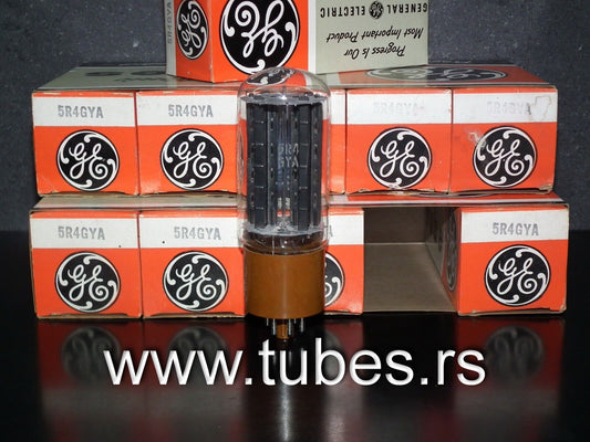 5R4GYA General Electric NOS NIB Brown Base Vintage Rectifier Tube