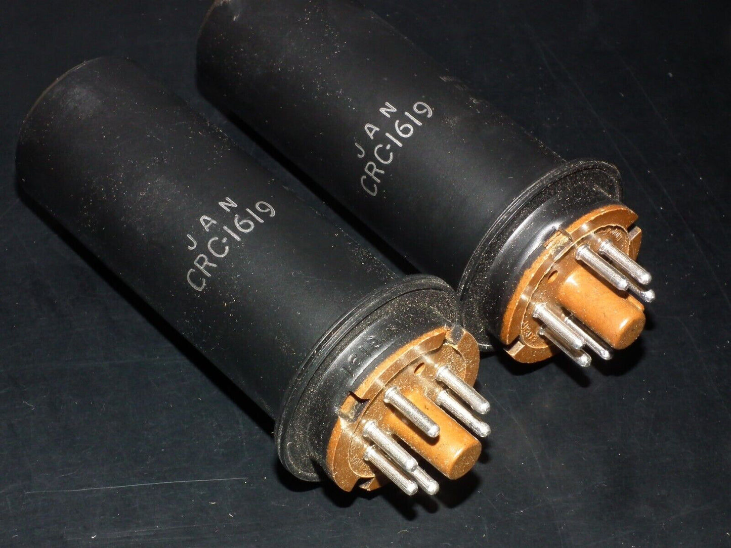 Platinum matched pair 1619 RCA NOS NIB JAN Boxes Brown Base The same codes VT164