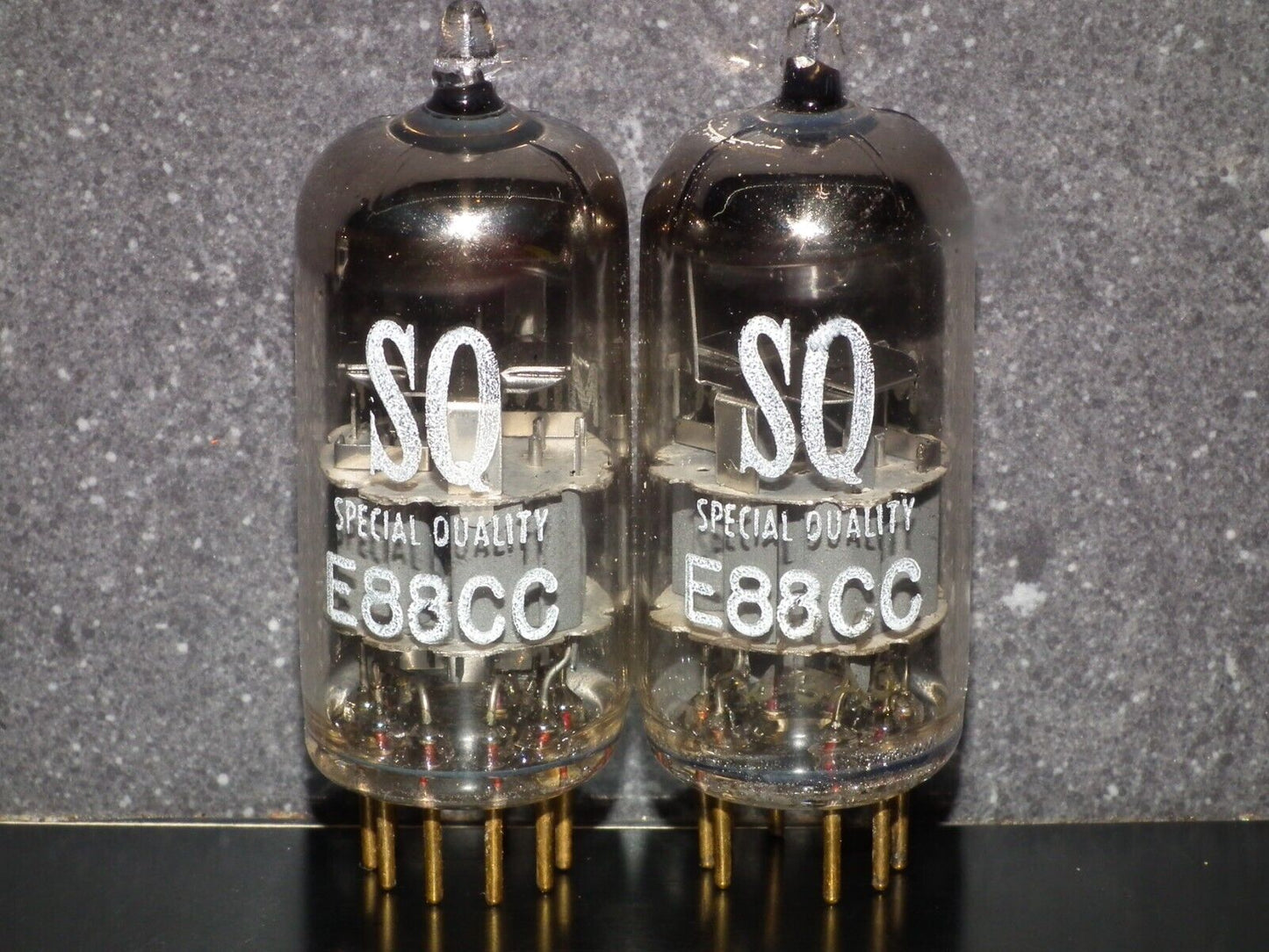 Matched Pair Philips E88CC 6922  Gold Pins Dual Stage Getter Used tested NOS