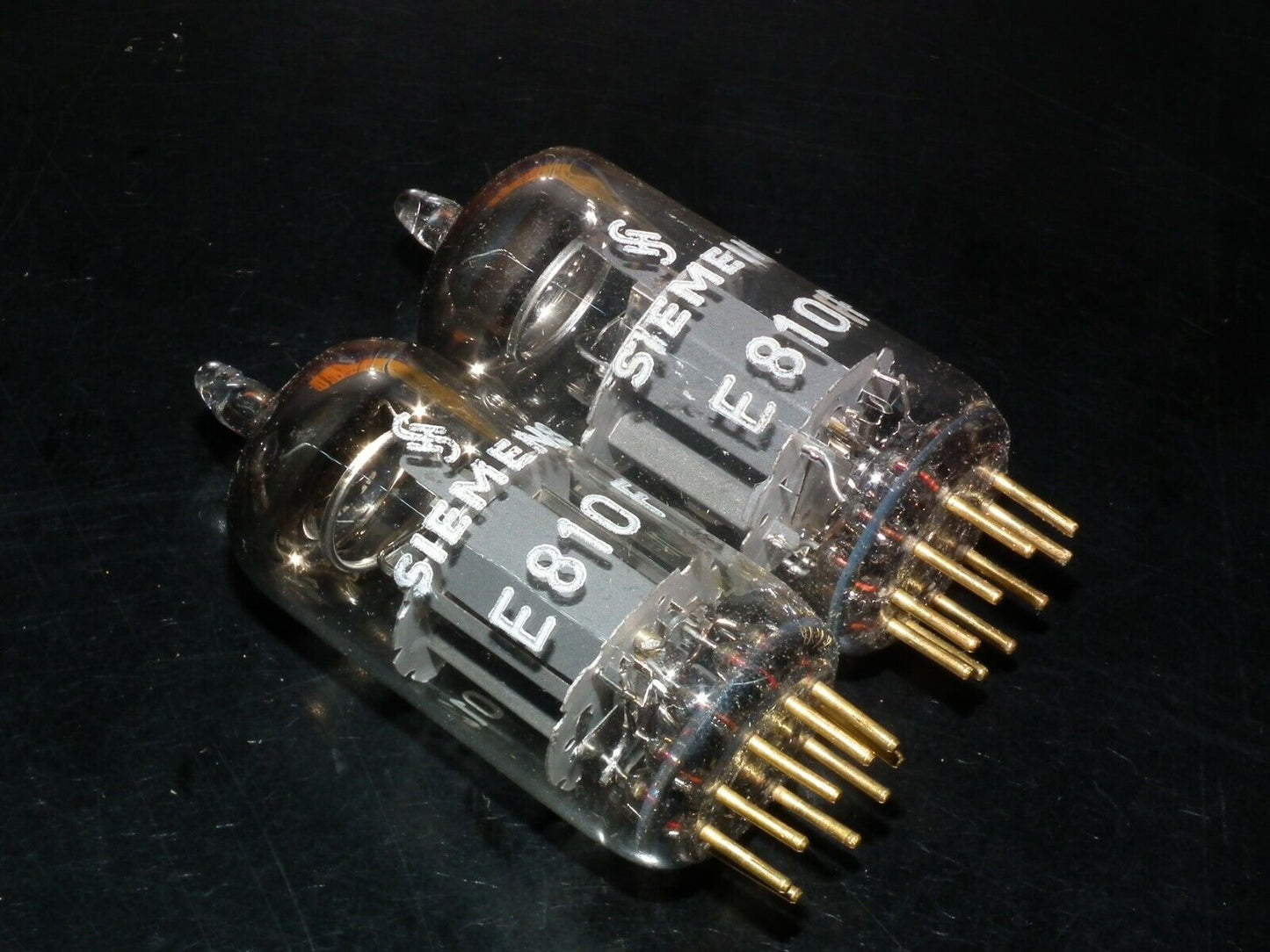 Matched Pair Siemens E810F 7788 NOS NIB Gold pin 60s Low Noise