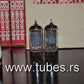Platinum matched pair EF86 6267 TESLA RARE SQUARE GETTER Rebranded CEI Low Noise