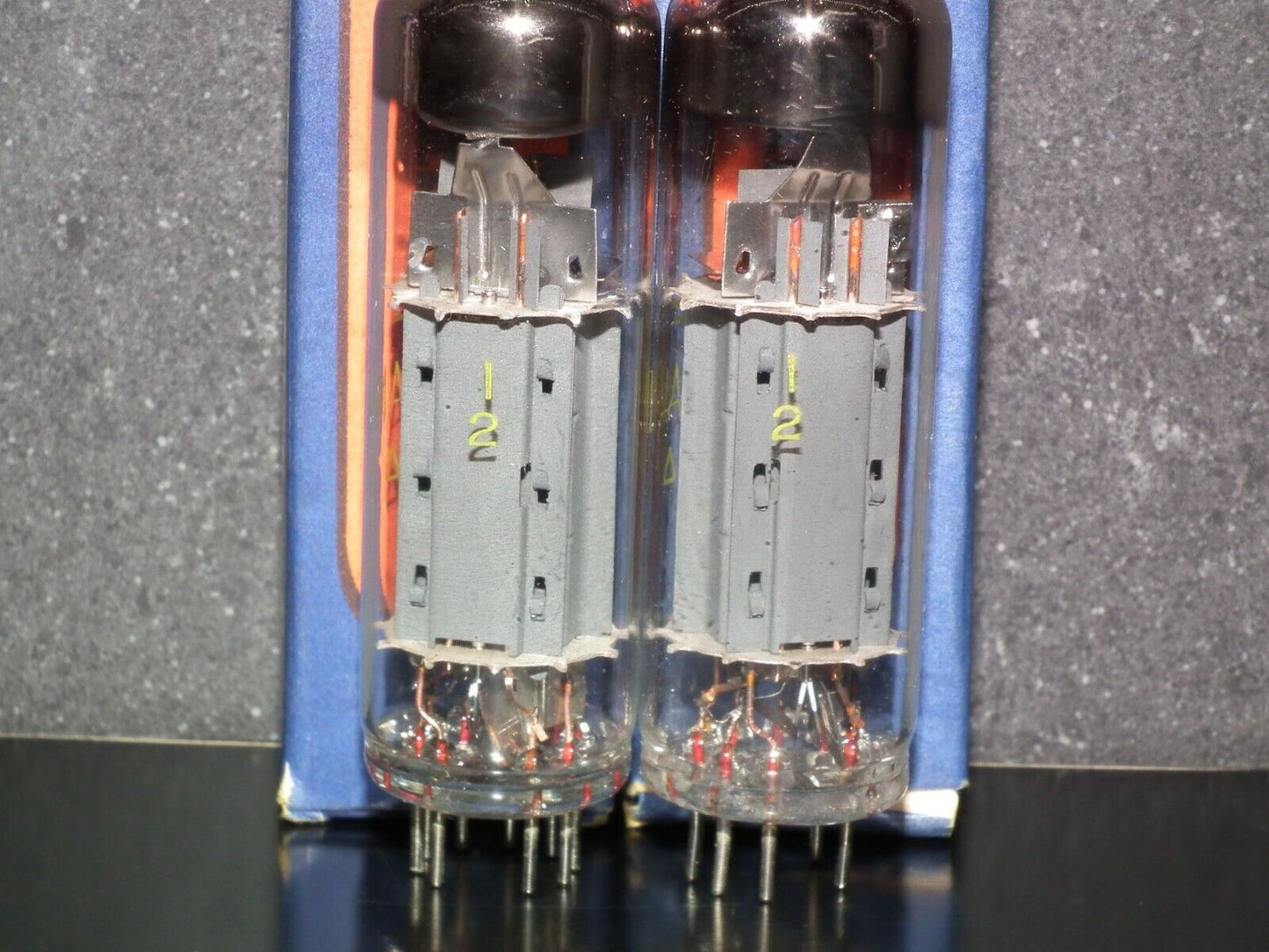 ECL82 Tungsram NOS NIB RARE Dual Stage Big Ring Getter, early 60s, the same code