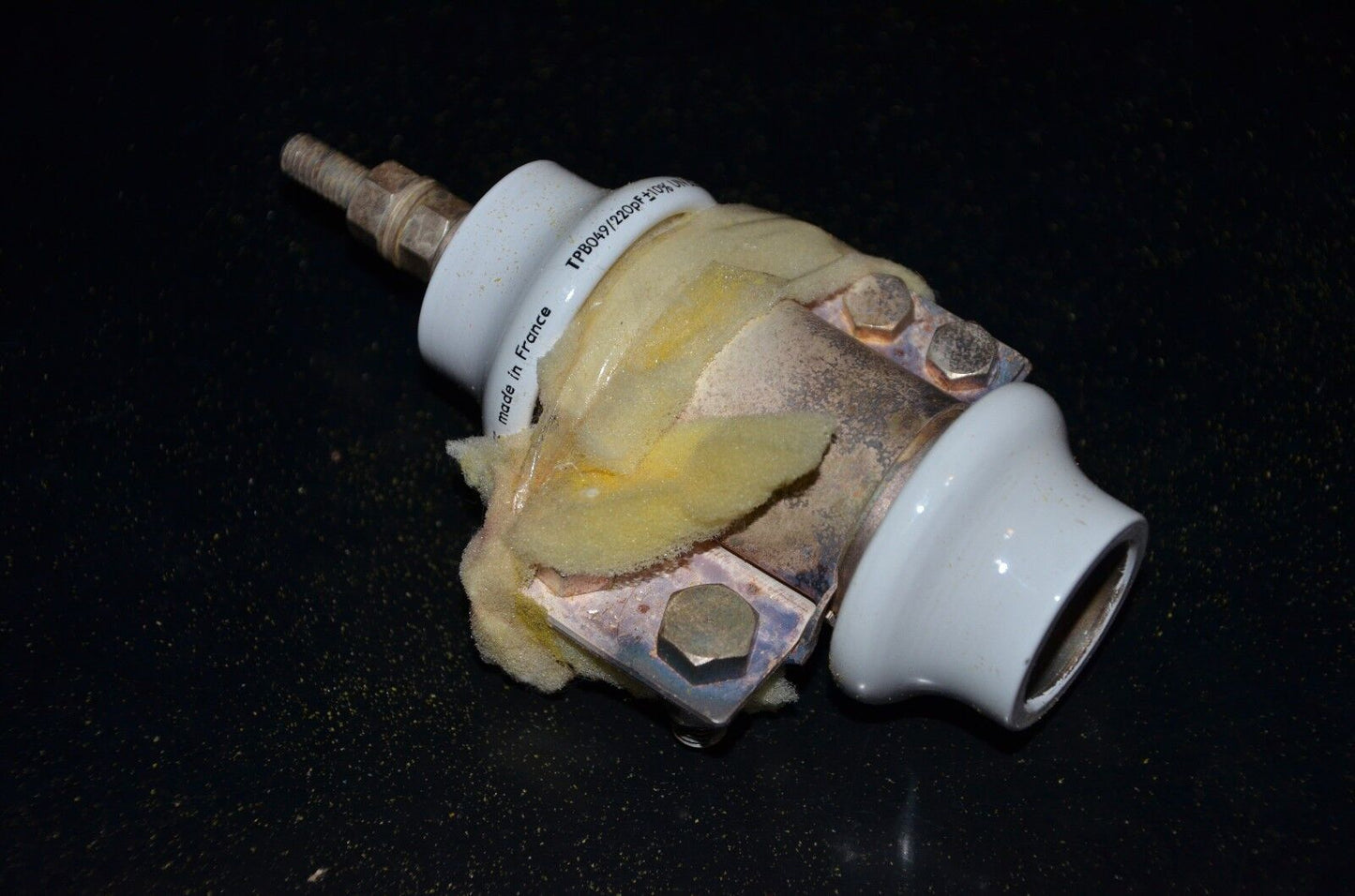 LCC France 220pF 8.5KV doorknob capacitor for professional broadcast & ham radio