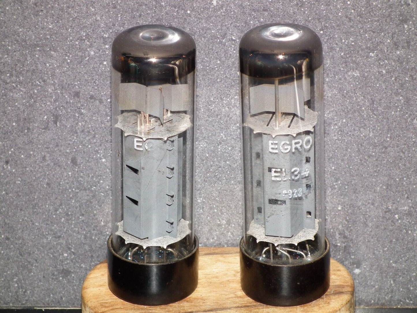 EL34 RFT Rebranded EGRO Platinum Matched Pair Germany 80s Tested NOS 95/100%