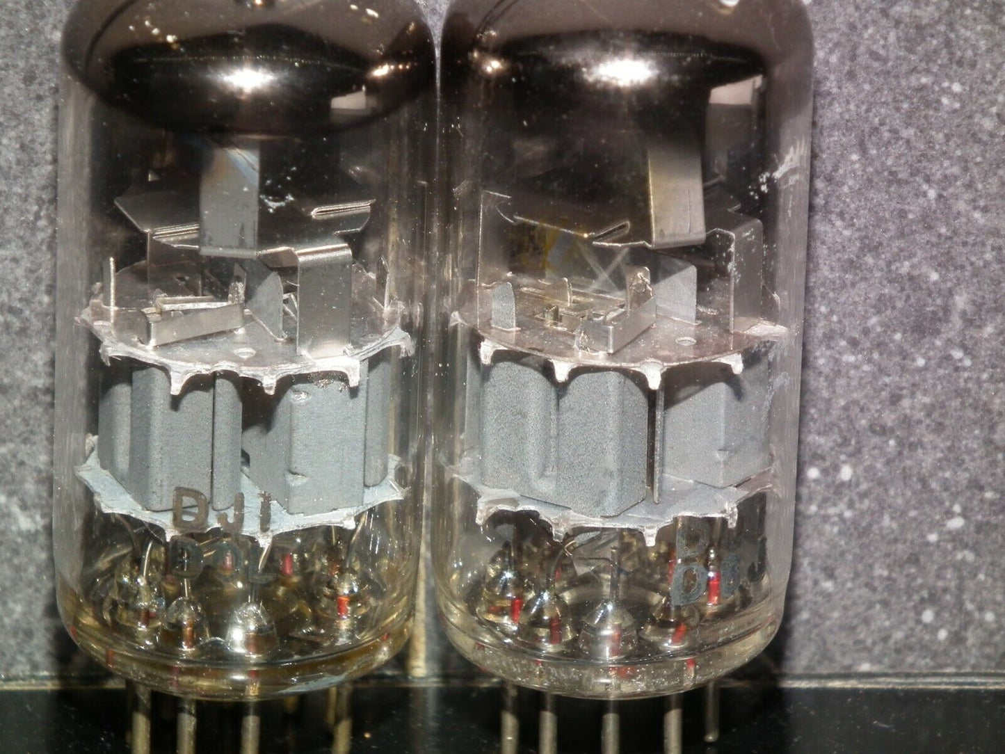 Matched pair PCC88 Valvo Hamburg Gray Shield DUAL STAGE GETTER Used tested 50%