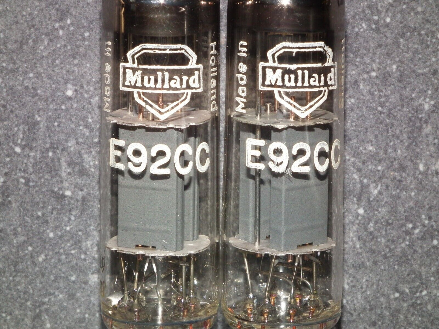 Matched pair E92CC Mullard Made in Heerlen Holland in 1960, Used tested 100%
