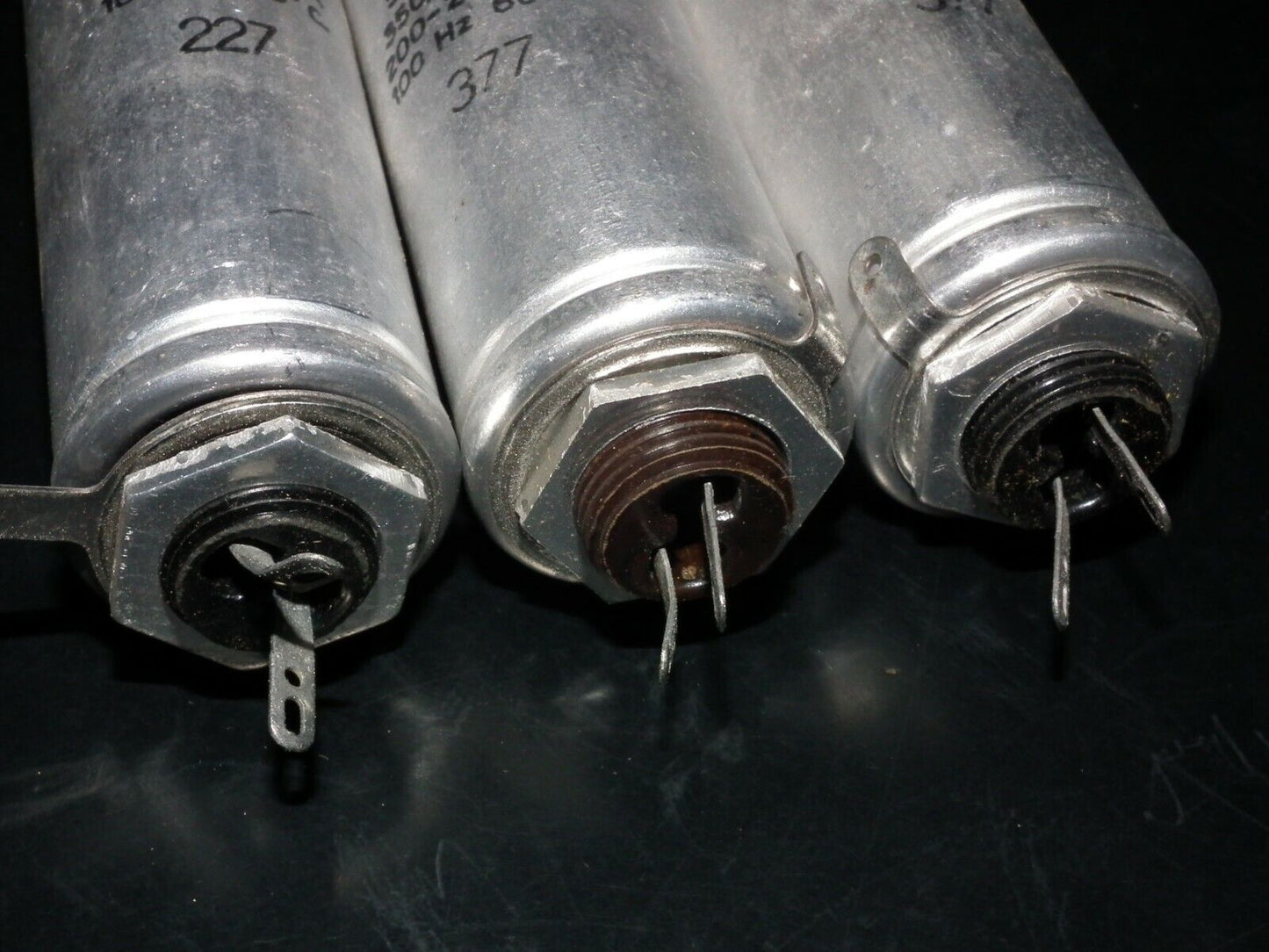 NOS vintage Philips electrolytic can capacitor 50 + 50 mfd 400V made back in 60s