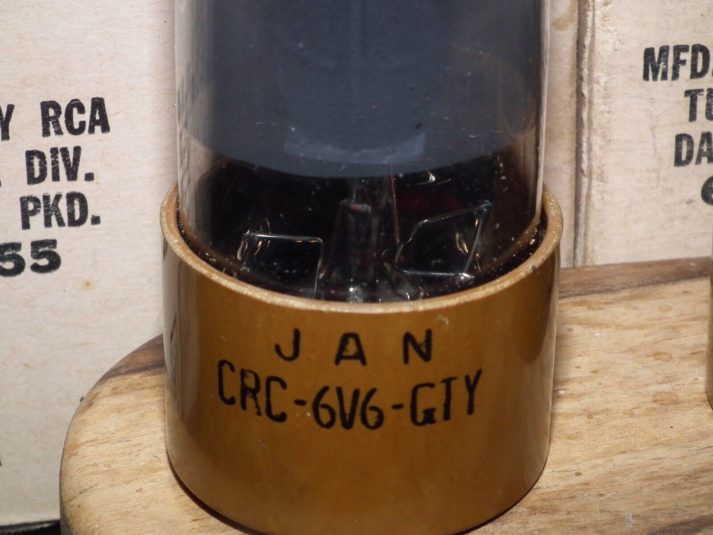 6V6GTY RCA JAN NOS Platinum Matched Pair Brown Base tested 100% Made in USA 1955