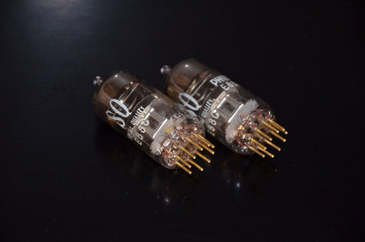 E88C Philips 8255 NOS Platinum Matched Pair Low Noise Triode Delta Heerlen Code