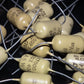Two vintage Mullard Mustard Capacitors 0.047mfd / 400V (47nF) Marshall,Fender