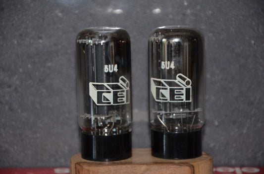 5U4GB RCA CEI VT-244 NOS NIB Black Plates - Carbonized Nickel STRONG Balanced