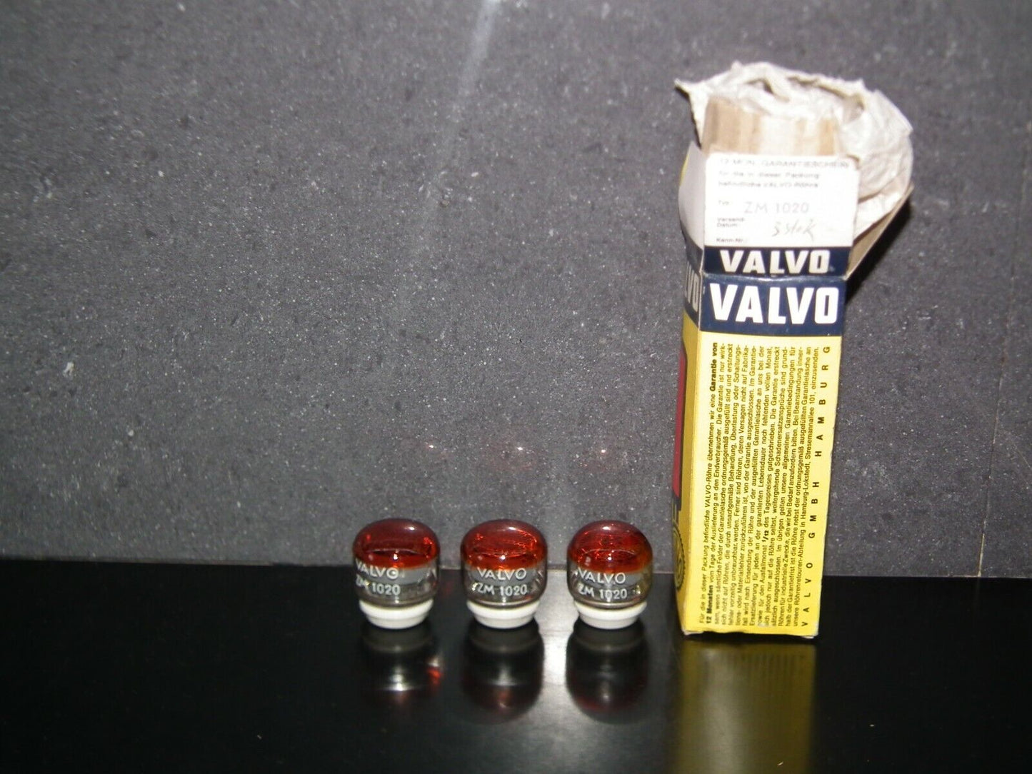 ZM1020 Valvo Nixie Tube NOS Red Made in West Germany
