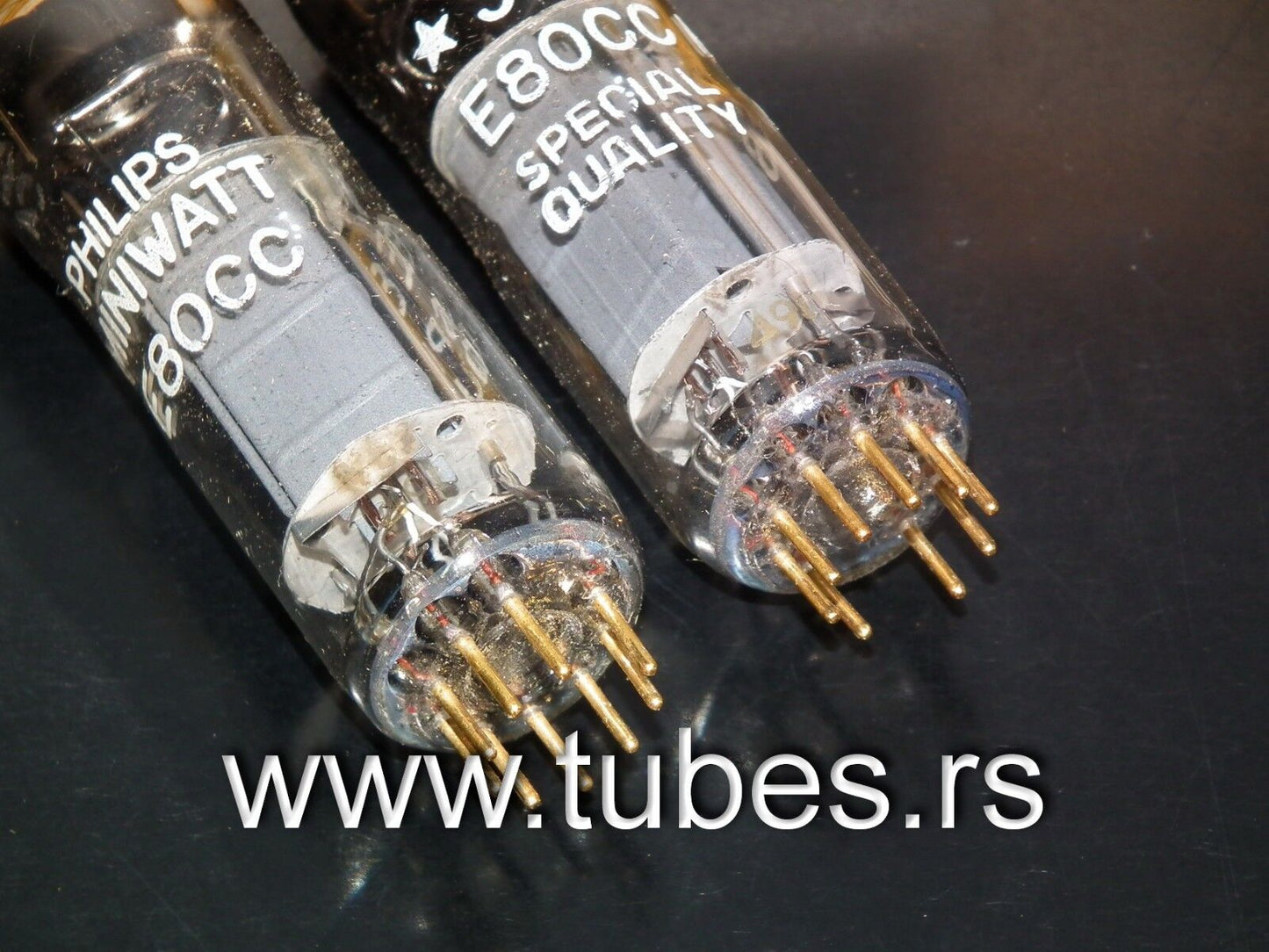 Philips E80CC 6085 Platinum Matched pair (Rare D Getter, PINCHED WAIST!) NOS NIB
