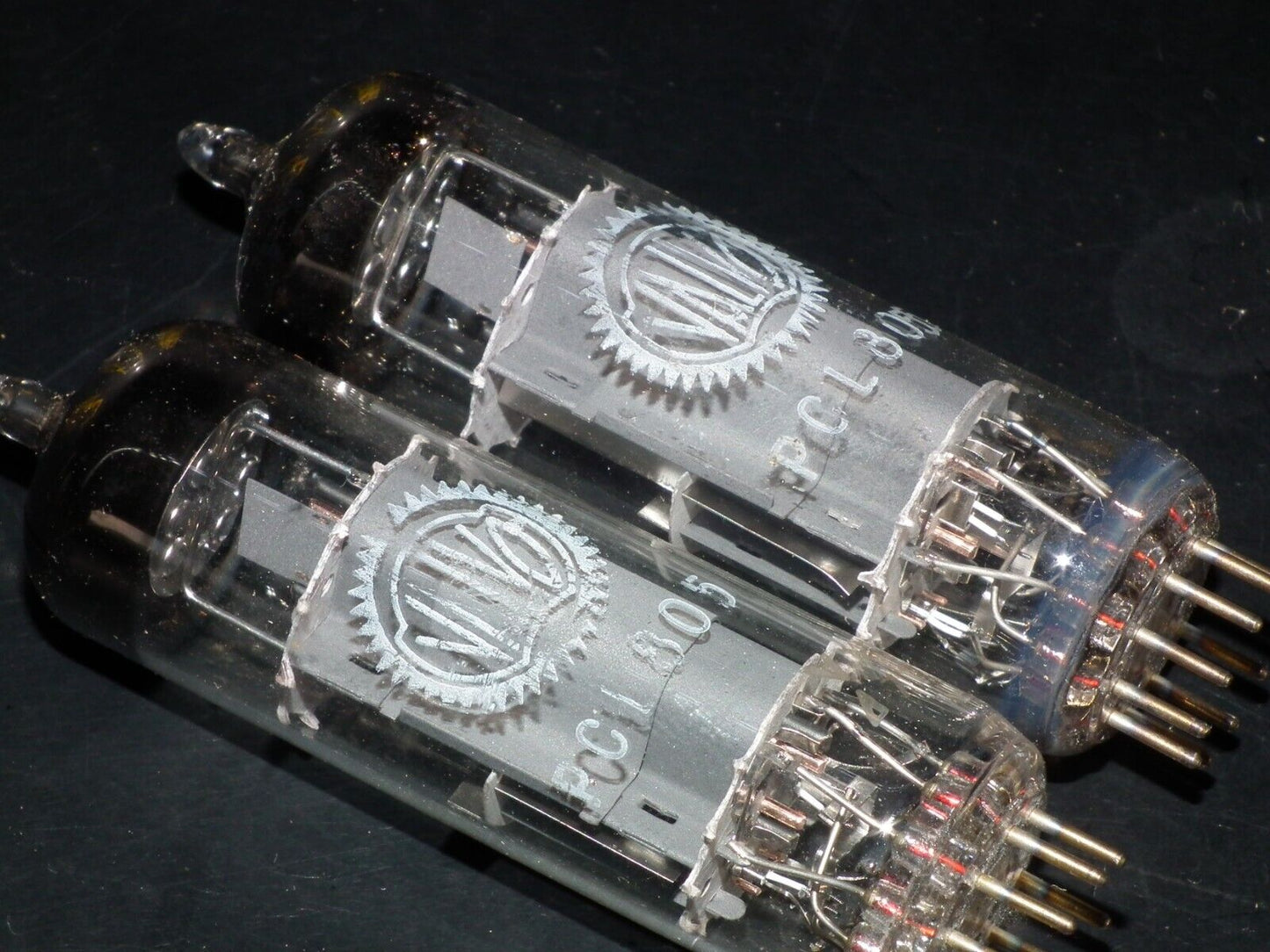 Platinum Matched Pair (2 tubes) PCL805 Valvo Philips Triode Pentode NOS NIB