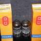 Pair (2pcs) ECC82 12AU7 Philips Heerlen Delta codes Used tested 85% of NOS Value