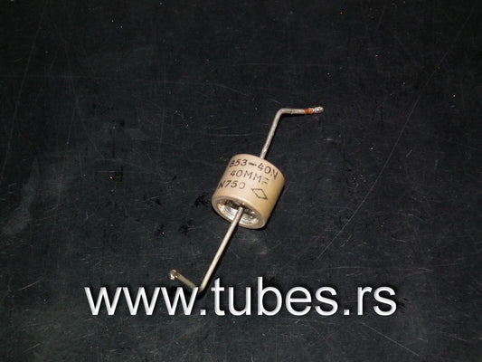 RF ceramic doorknob HV capacitor CRL853 40pF 5000V N750 Used, tested one pcs (1)