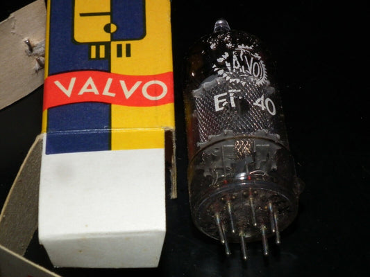 EF40 Valvo NOS NIB, mesh plate, RARE code on a stem, D getter