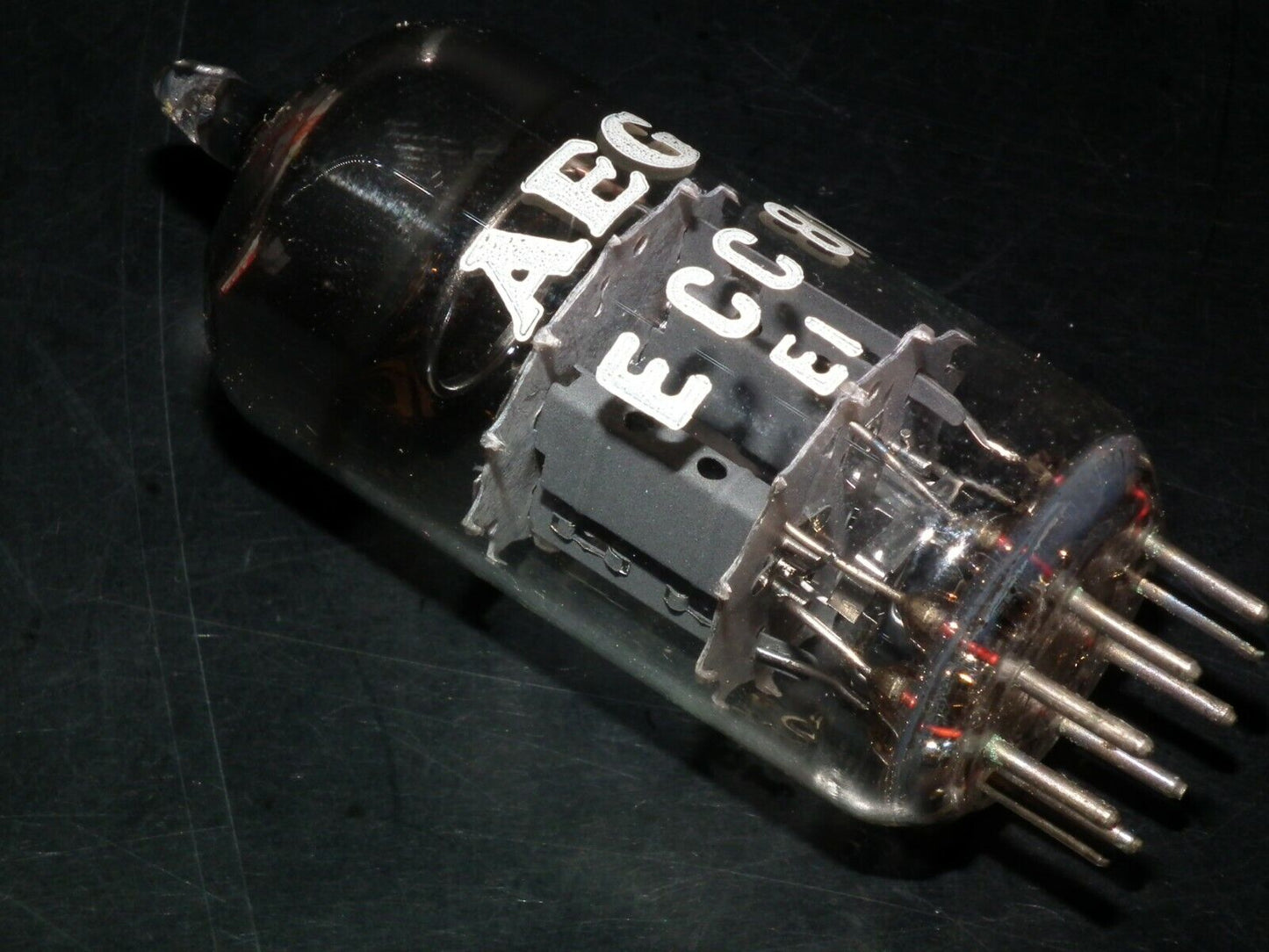 ECC81 12AT7 AEG Germany NOS NIB made by Tungsram tested strong balanced sections
