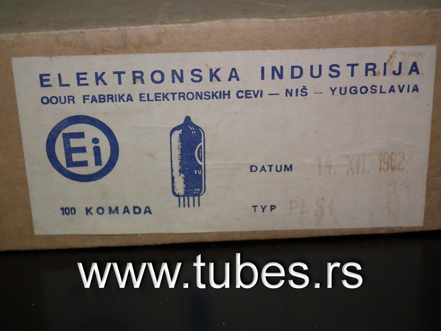 PL81 21A6 EI Philips NOS tube pentode N152