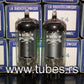 Platinum matched pair DF91 RTC NOS NIB rare old inclined square getter 1T4