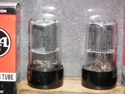 6SL7GT RCA NOS Platinum Matched Pair, the same dates, old type boxes