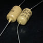 Two vintage Mullard Mustard Capacitors 0.047mfd / 400V (47nF) Marshall,Fender
