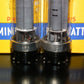 Matched Pair Philips EL50 Output Pentode RARE Dual D GETTER Metal Base same code