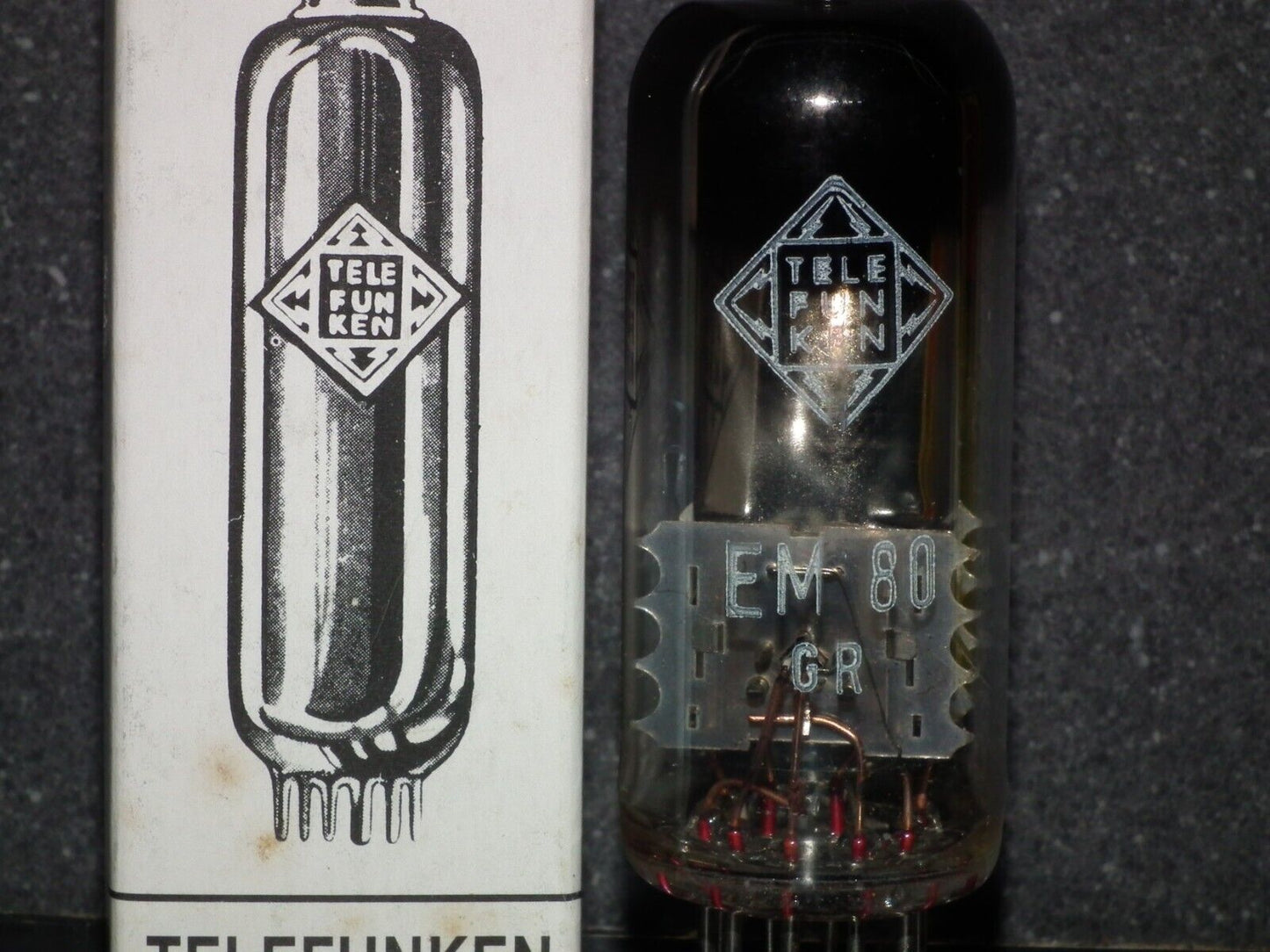 EM80 Telefunken Bright Magic Eyes (1 pcs) 6BR5 6E1P Not Diamond Bottom