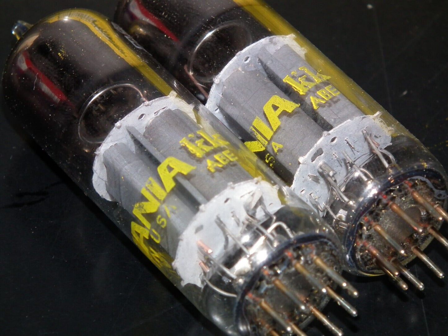 ECL82 Sylvania 6BM8 Matched Pair NOS NIB Dual Stage Getter Made in USA
