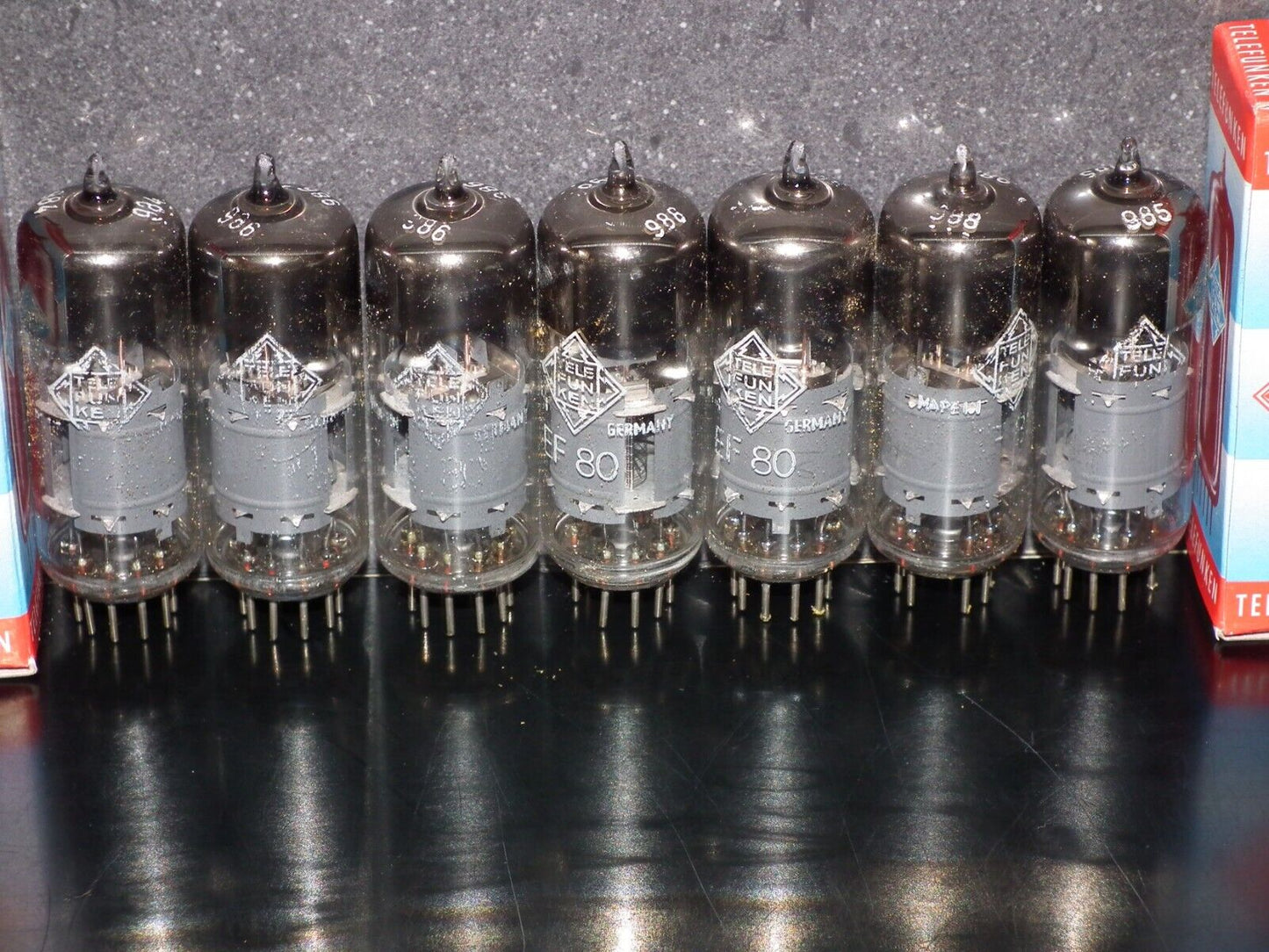 NOS EF80 Telefunken Diamond Bottom Made in West Germany