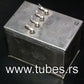 One vintage Siemens PIO capacitors 4 + 4 uF / 160V Klangfilm West Germany 1968