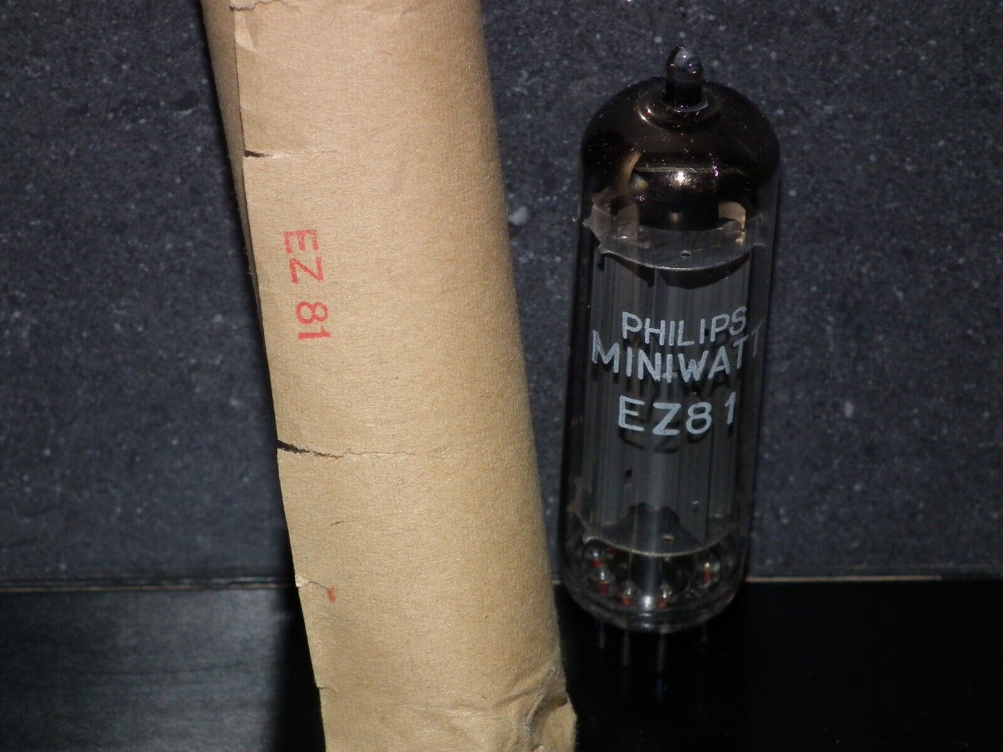 EZ81 Mullard 6CA4 NOS in Original wrap pack Rebranded Philips Miniwatt 1965