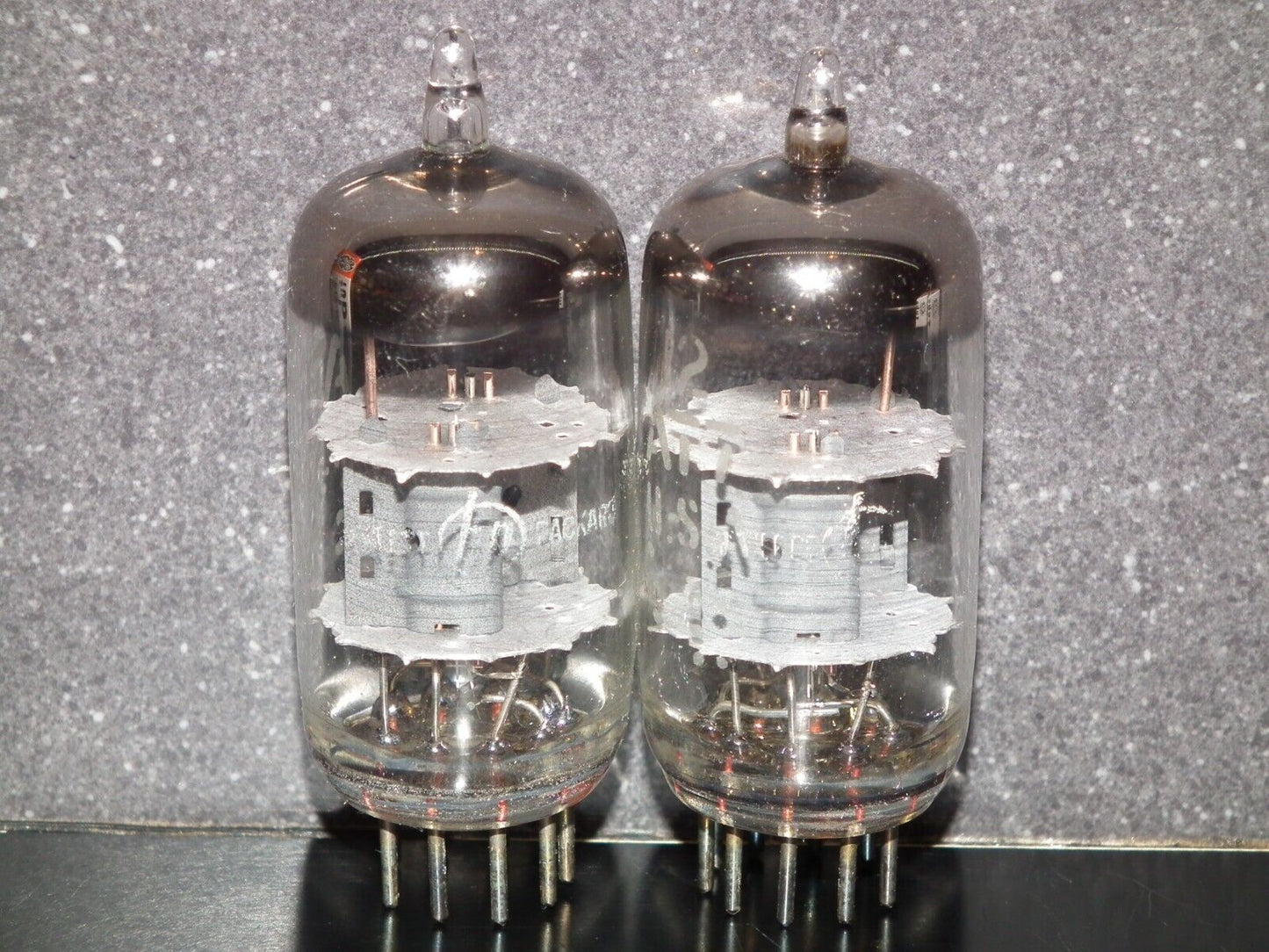 12AT7 GE ECC81 Matched Pair Used Tested 85%, made by General Electric for HP