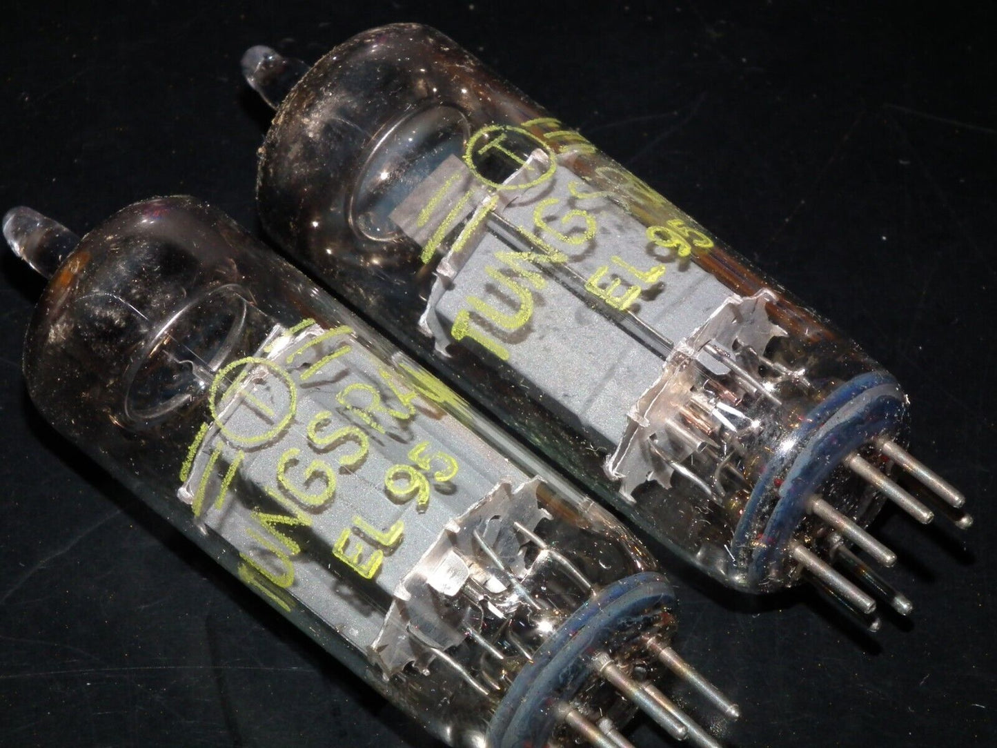 EL95 6DL5 Tungsram platinum matched pair 2pcs NOS NIB Great Sounding Early 60s