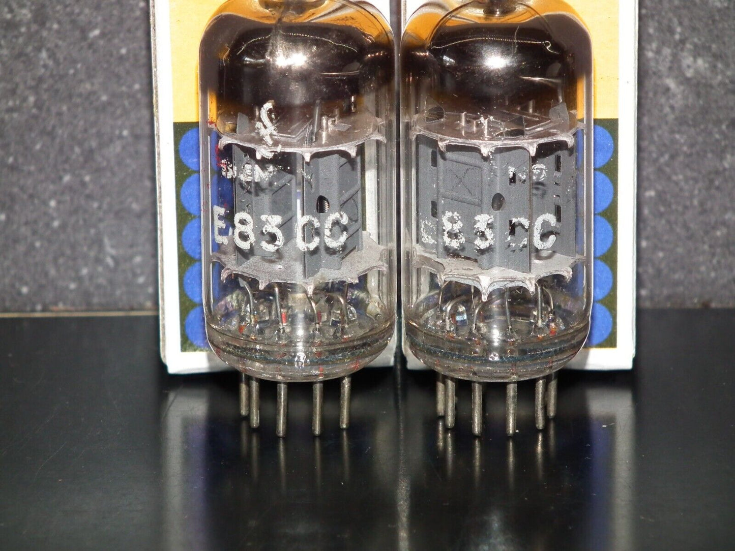 E83CC Siemens & Halske Platinum Matched Pair ECC83 Munich USED tested OK