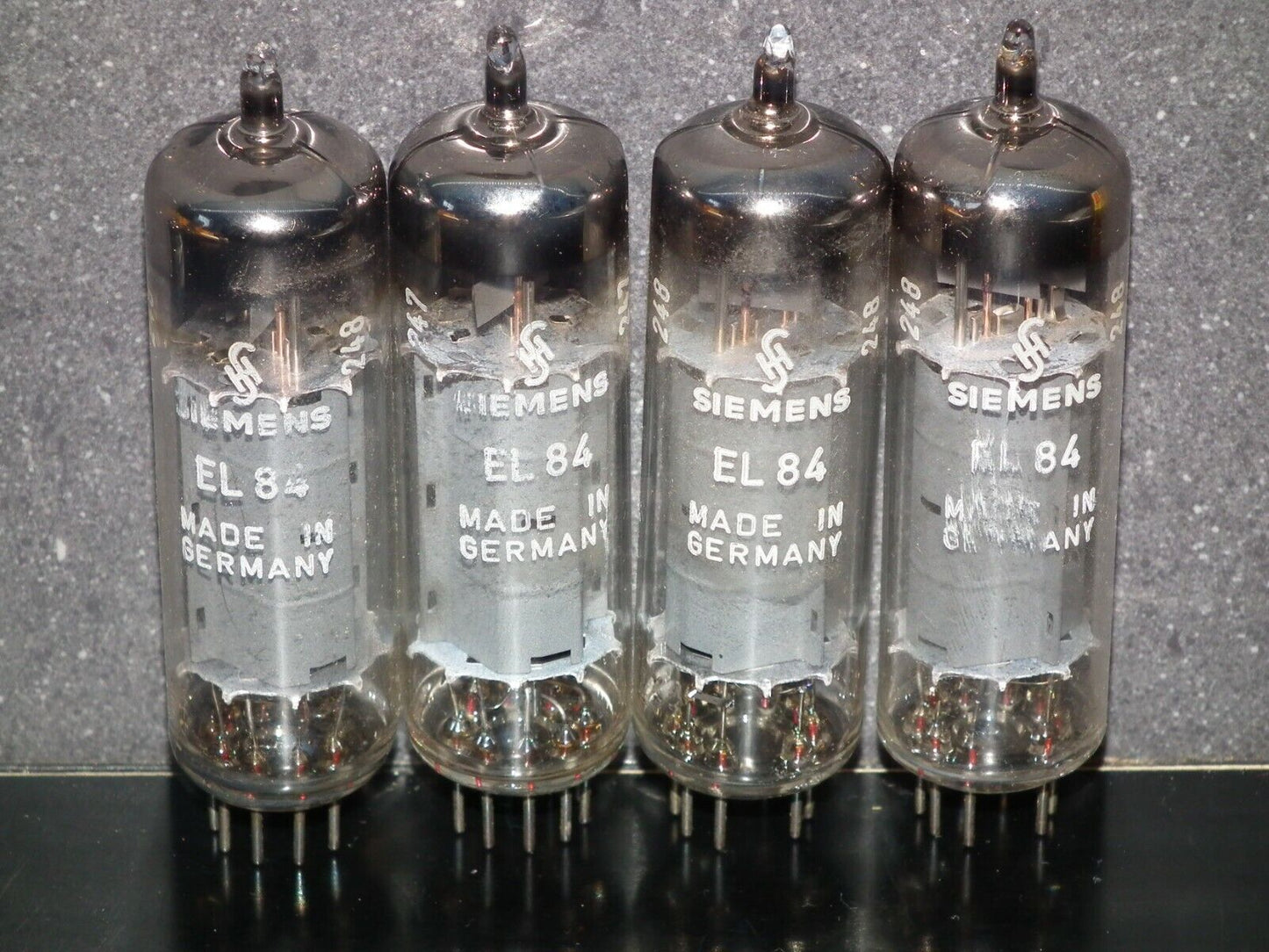 EL84 6BQ5 Siemens Platinum matched quad Munich plant Tested NOS