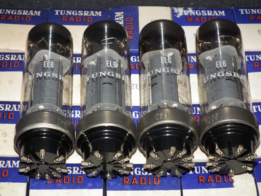 Platinum matched quad EL6 4699 Mazda Philips rebranded Tungsram, METAL BASE DD