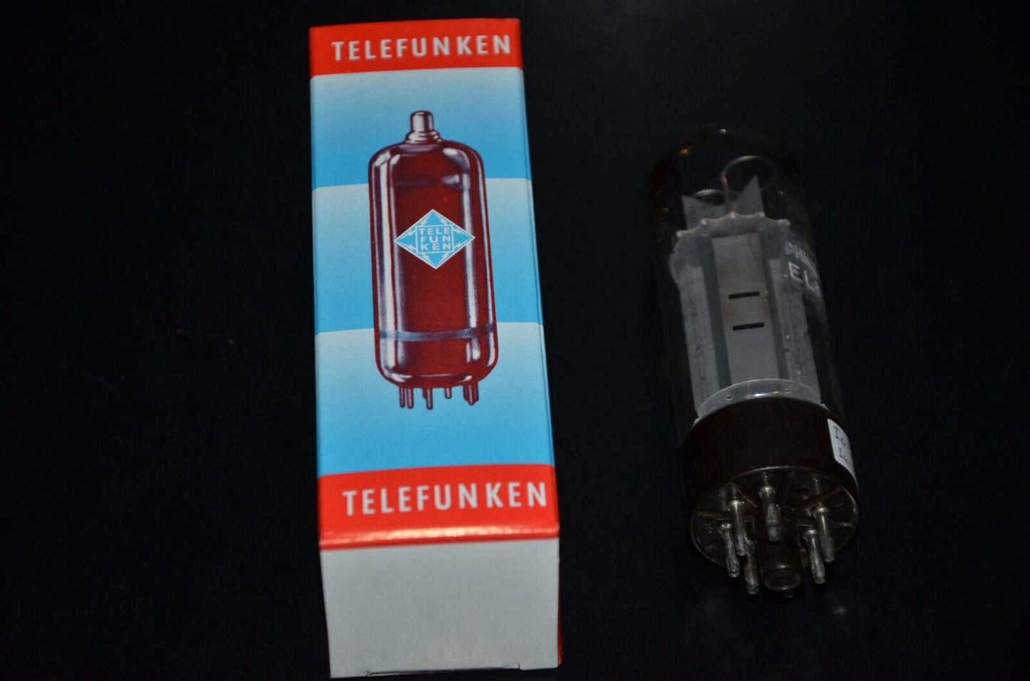 BIG TELEFUNKEN Tube Boxes for Octal and Magnoval tubes EL34, GZ34, 6SN7 - 12 pcs