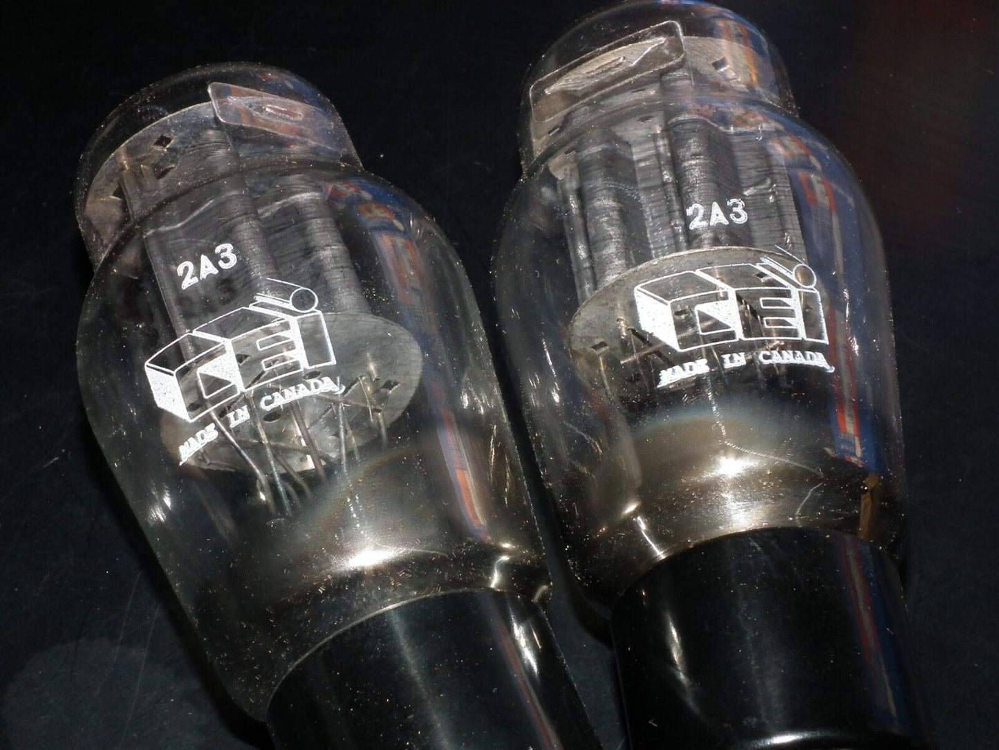 Platinum Matched Pair 2A3 Canadian Marconi NOS NIB DD Getter Rebranded CEI