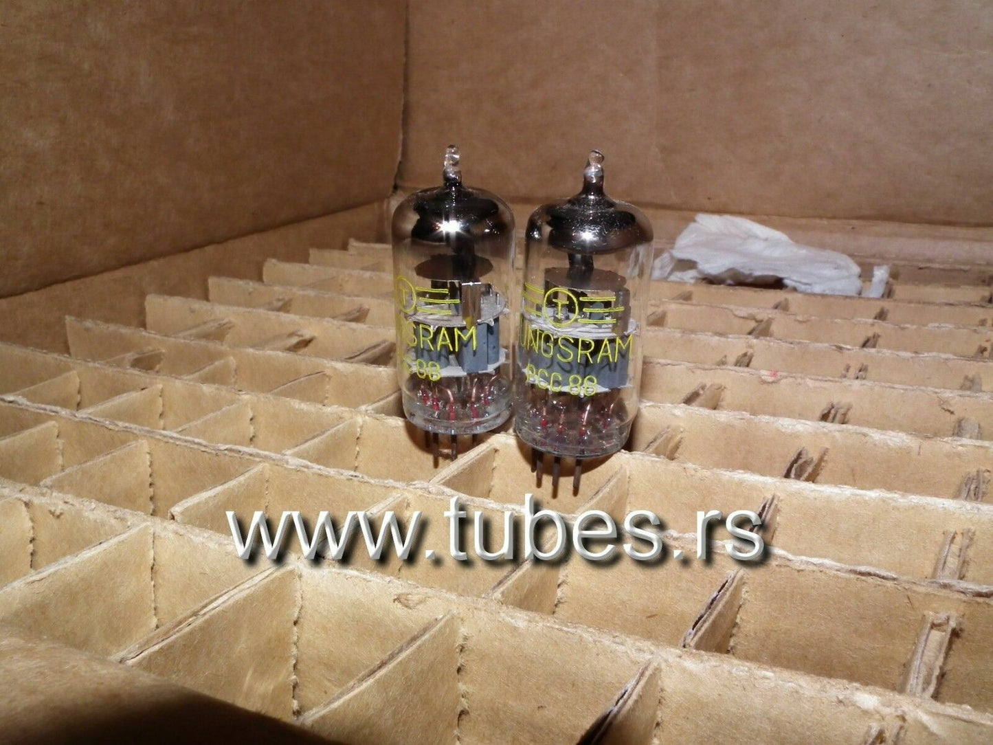 PCC88 7DJ8 Tungsram Ungarn 1971 NOS Platinum Matched Pair ECC88 6DJ8 E88CC sub