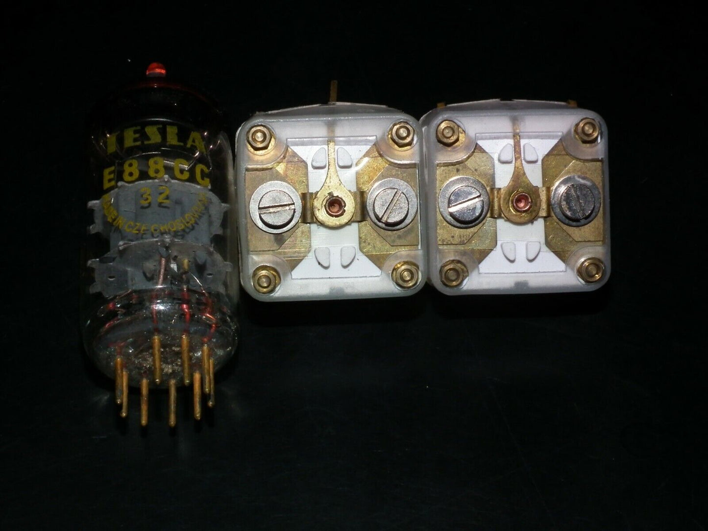 One variable film capacitor DUCATI 2 x (20pF - 150pF) NOS Vintage Item from 60s