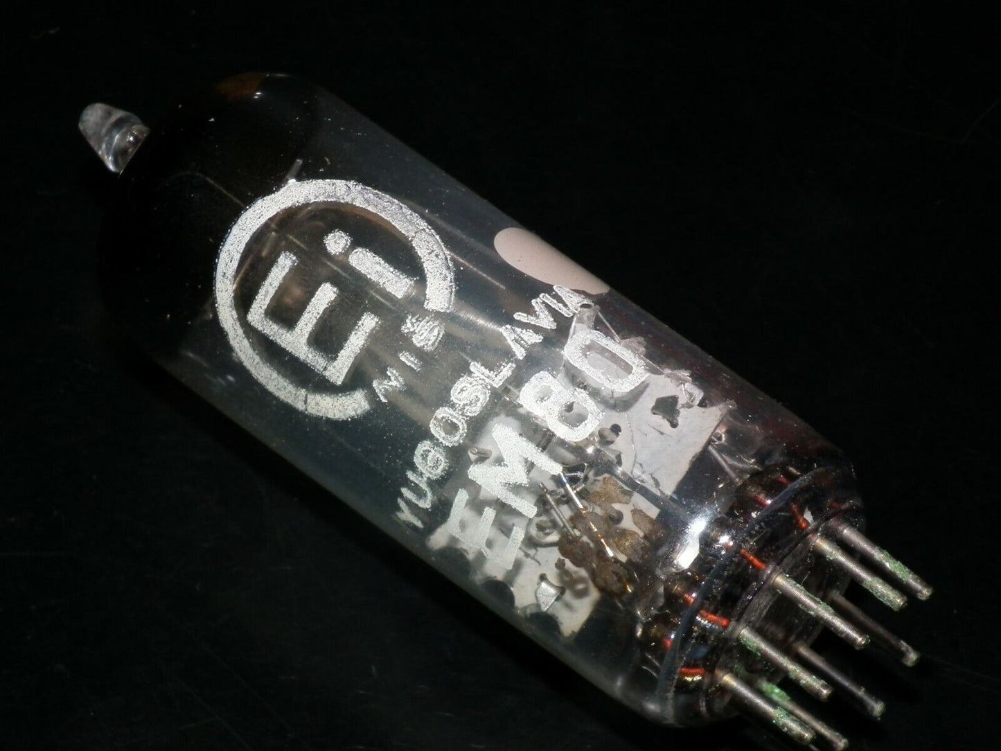 EM80 EI Philips Rare Square Getter late 50s tuning eye tube Indicator NOS NIB