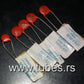 Five (5 pcs) NOS Sprague Disc Ceramic Capacitors 20pF 1000V - 0.00002uF 1000WVDC