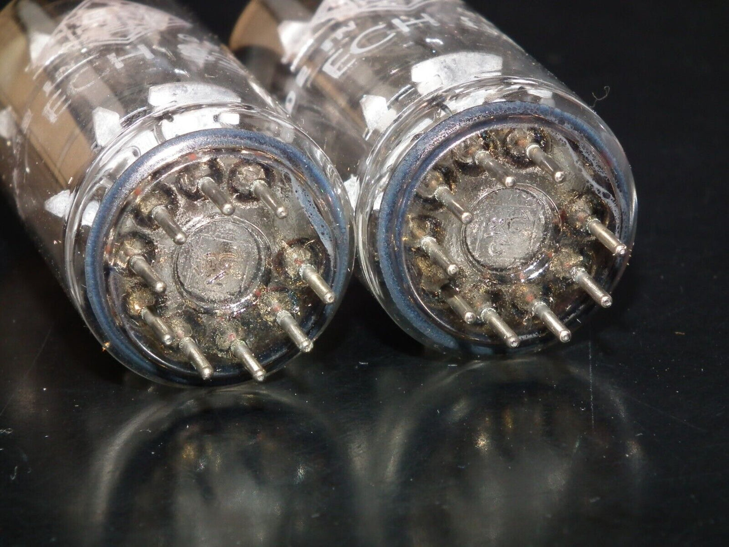 Matched Pair ECH83 Telefunken NOS NIB Diamond Bottom Berlin plant, the same code