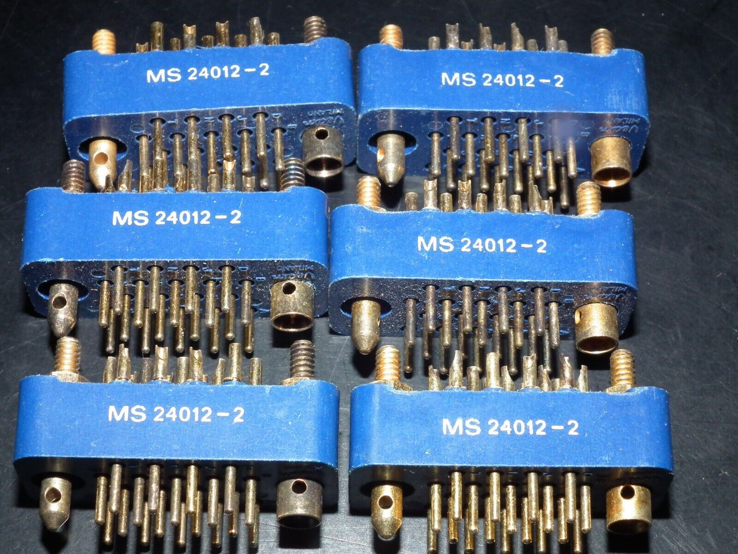 One MS24012-2 Continental Connector NOS GOLD PLATED MS 24012-2 New Old Stock USA