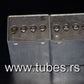 Two vintage Siemens PIO capacitors 2x2 uF 160V Klangfilm Made in West Germany