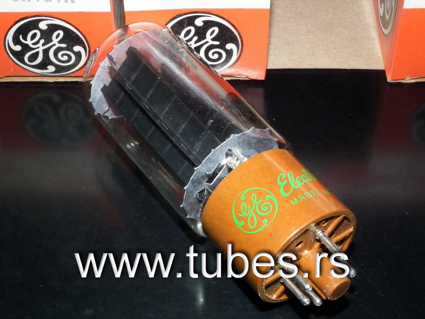 5R4GYA General Electric NOS NIB Brown Base Vintage Rectifier Tube